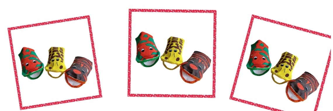 Handpoppen bewerken met textielverf en bolletjesband | Mirelle - Crea met Kids