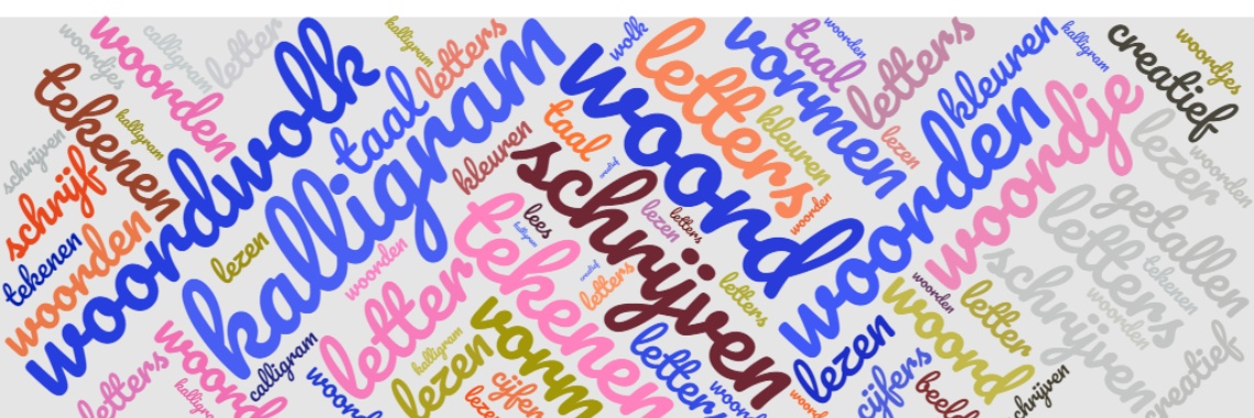 Hoe werkt een kalligram? | Mirelle - Crea met Kids