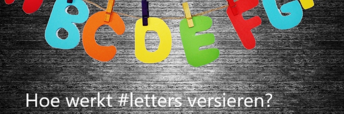 Hoe werkt letters versieren? | Mirelle - Crea met Kids