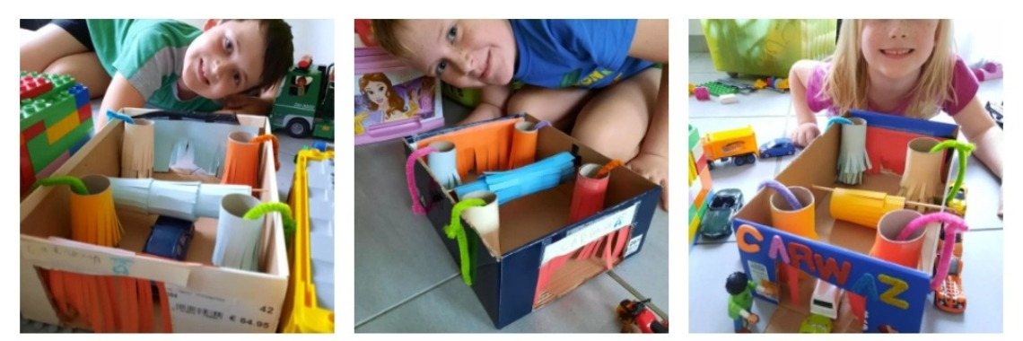 Crafting your own car car wash | Mirelle - Crea met Kids