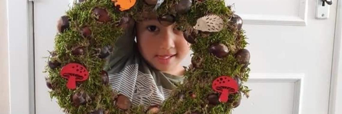 Kastanje krans maken | Mirelle - Crea met Kids