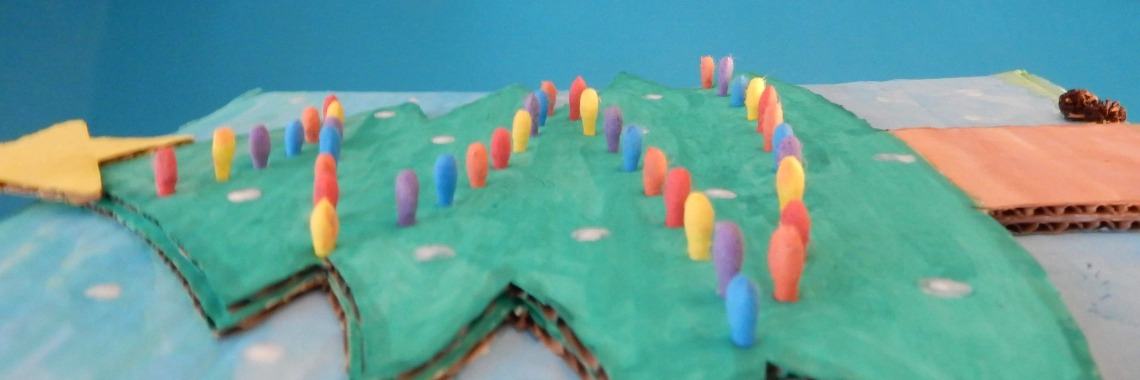 Christmas tree diy game making with Christmas lights | Mirelle - Crea met Kids