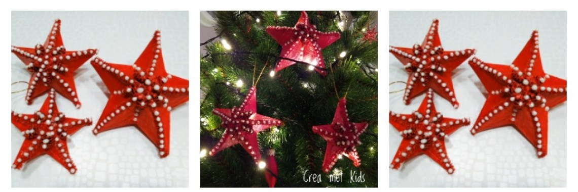 Kerststerren maken voor in de kerstboom | Mirelle - Crea met Kids