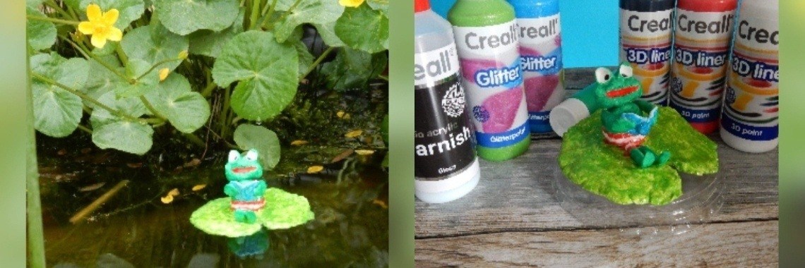 Kikker kleien en laten drijven | Mirelle - Crea met Kids