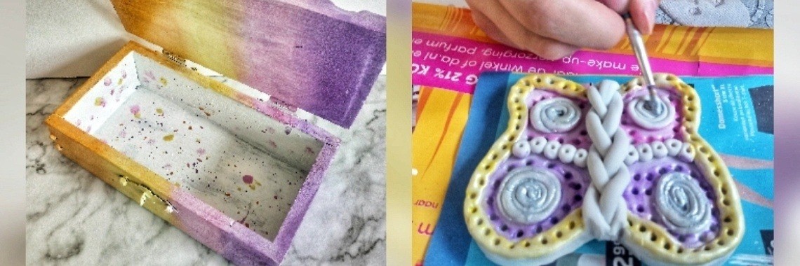 Kistje recyclen met verf en Doodle Clay | Mirelle - Crea met Kids