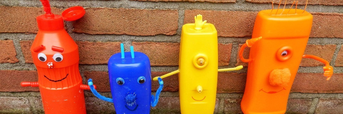 Maak je eigen kleurenmonsters van een sausfles | Mirelle - Crea met Kids