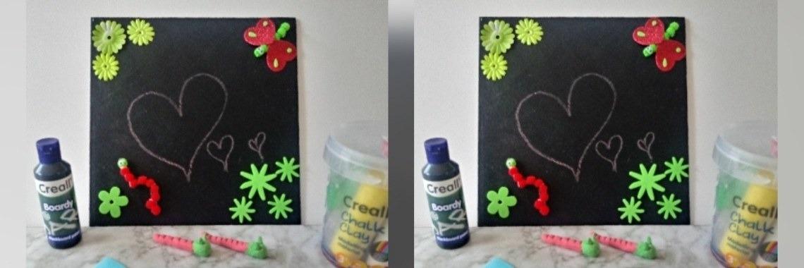 Maak je eigen schoolbord met krijtjes | Mirelle - Crea met Kids