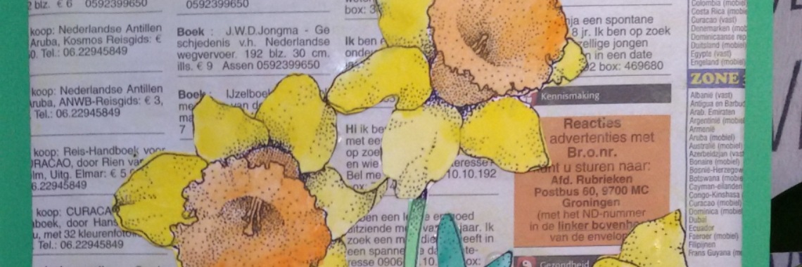 Narcis kranten knutsel. | Mirelle - Crea met Kids