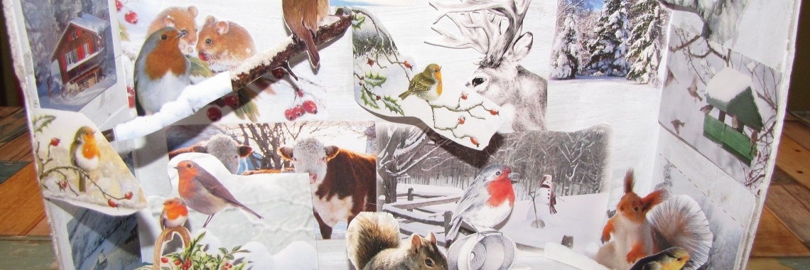 Oude kerstkaarten hergebruiken | Mirelle - Crea met Kids