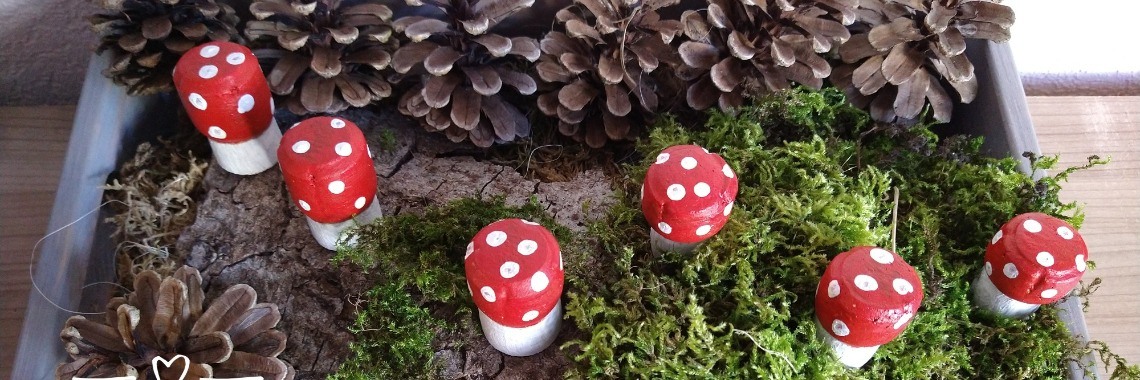 Paddenstoelen knutselen van kurken | Mirelle - Crea met Kids