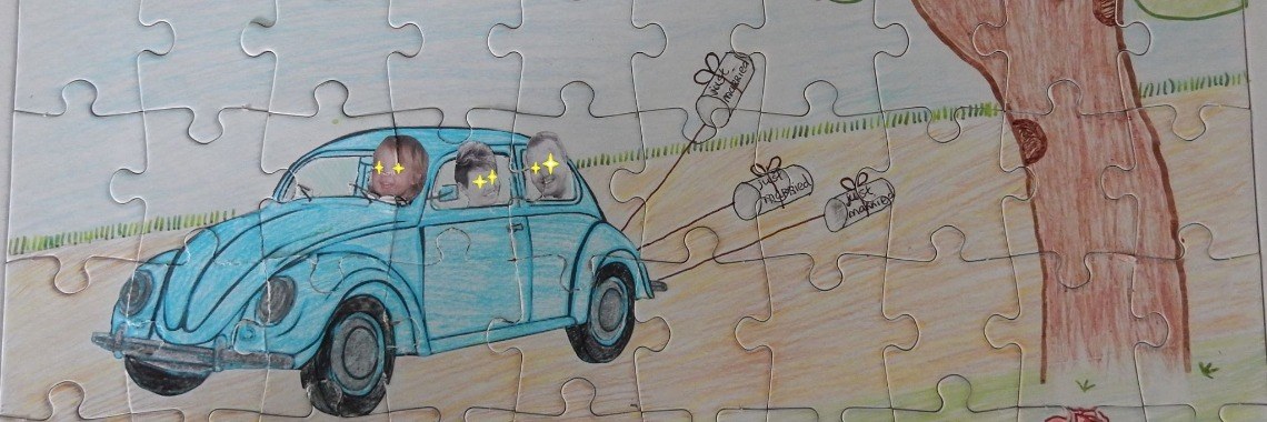 Puzzel maken voor een trouwcadeau of verjaardag - Collall | Mirelle - Crea met Kids