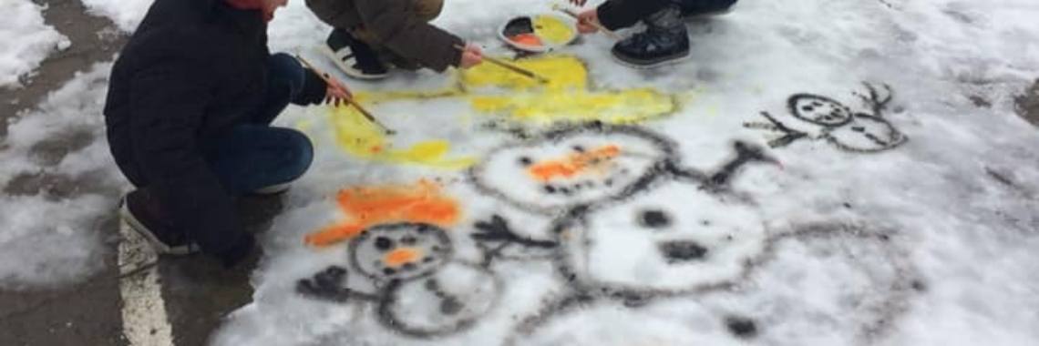Sneeuw verven | Mirelle - Crea met Kids