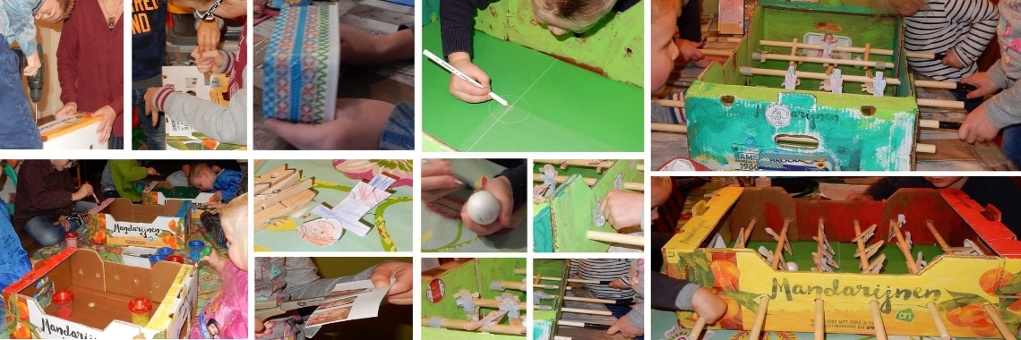 Tafelvoetbalspel knutselen | Mirelle - Crea met Kids
