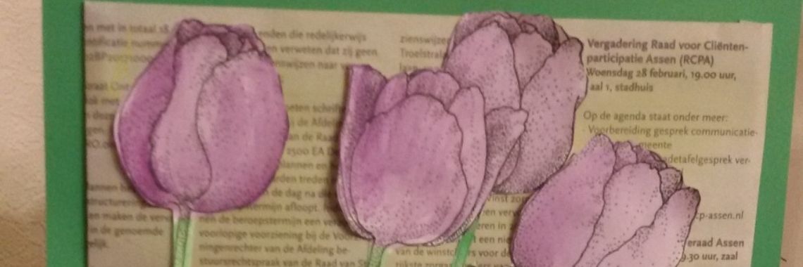 Tulpen krant knutsel. | Mirelle - Crea met Kids