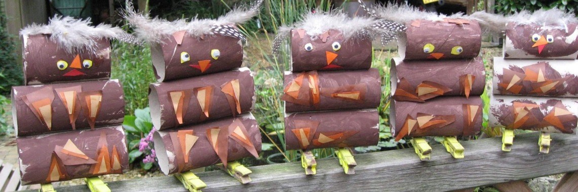 Uiltjes knutselen wc rol | Mirelle - Crea met Kids