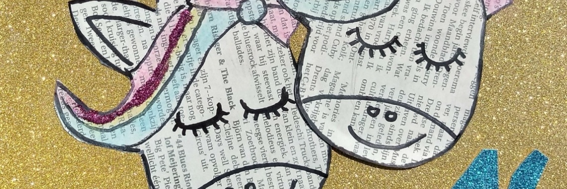 Unicorn kaart verjaardag | Mirelle - Crea met Kids