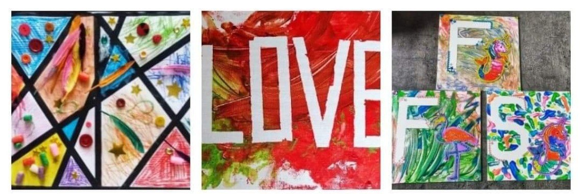 Verven met tape | Mirelle - Crea met Kids