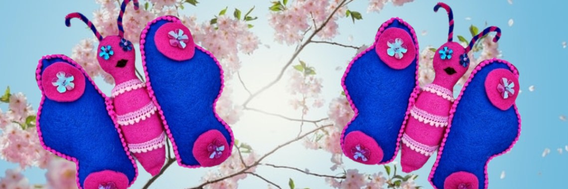 Butterfly cuddly toy making | Mirelle - Crea met Kids