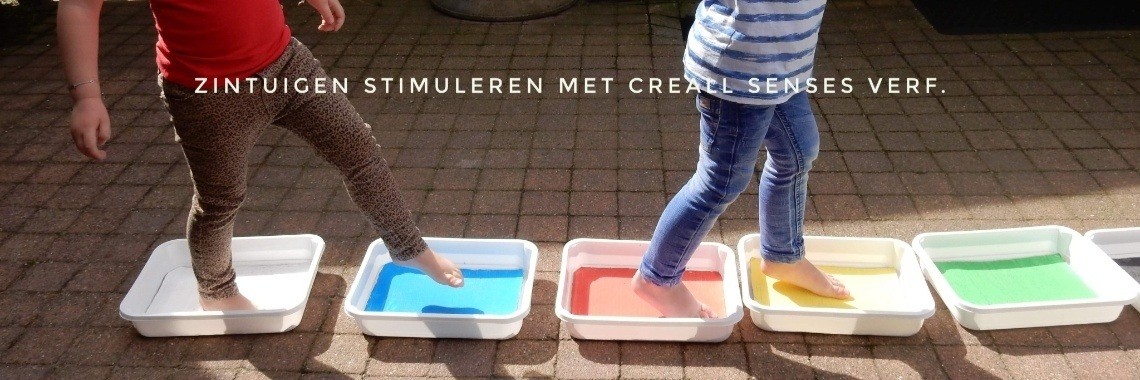 Zintuigen stimuleren met Creall Senses verf | Mirelle - Crea met Kids