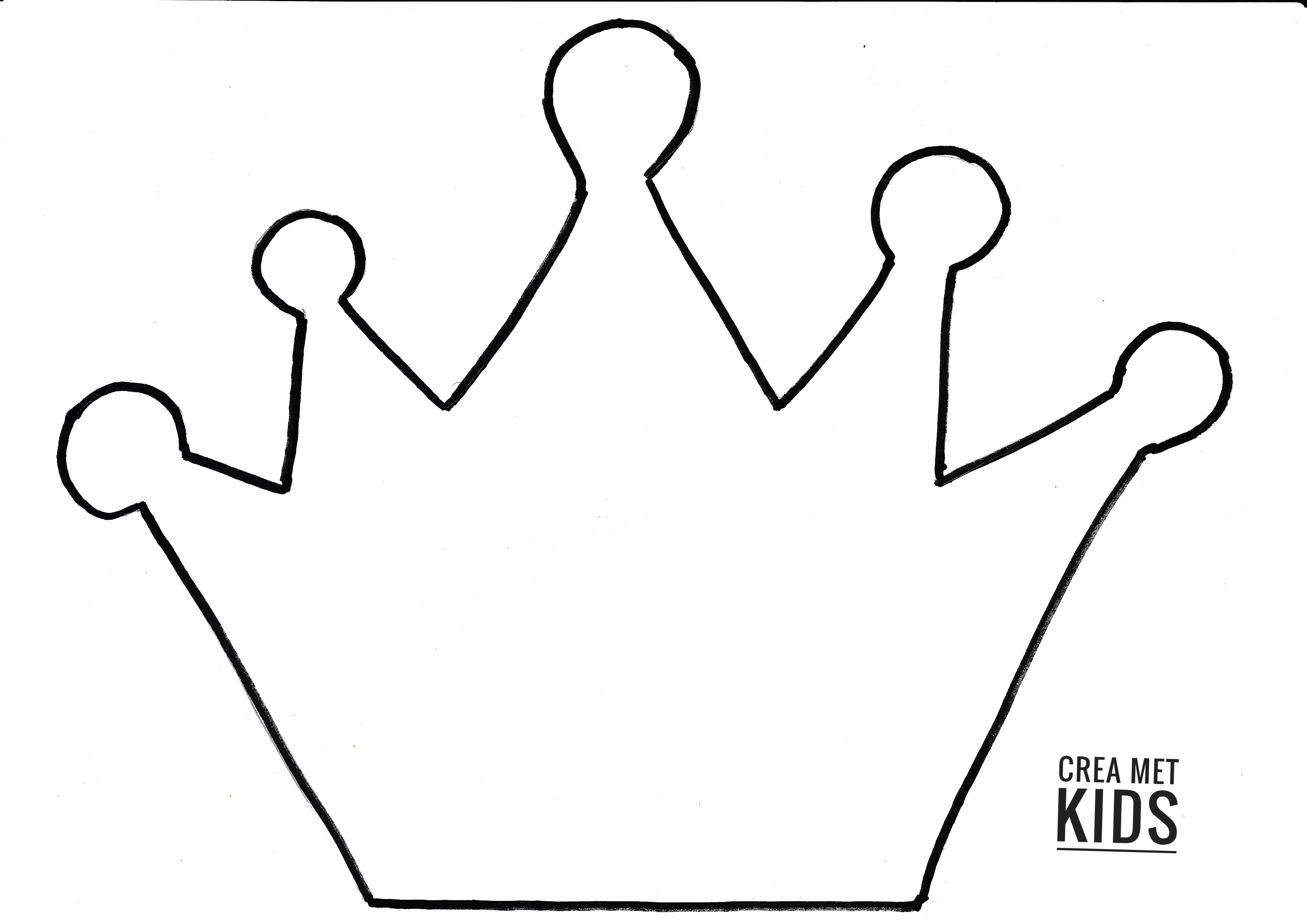 Creatieve Koningsdag kroon knutsel met...