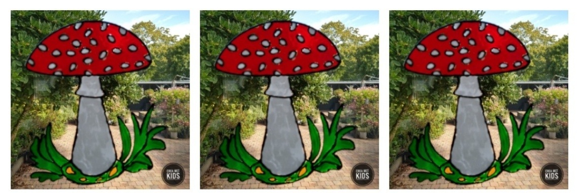 Paddenstoel raamsticker maken met Creall Window Colour | Mirelle - Crea met Kids