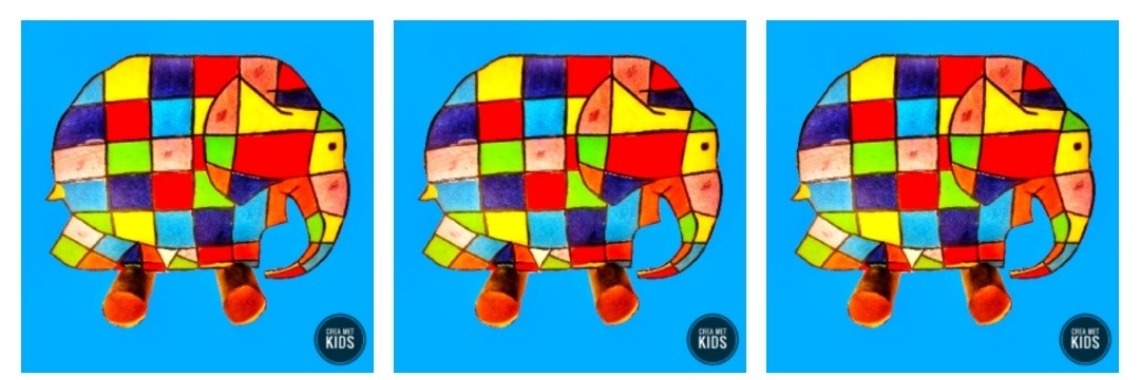 Elmer is jarig knutselen | Mirelle - Crea met Kids