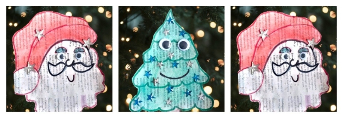 Kerstkaarten maken met een krant! | Mirelle - Crea met Kids