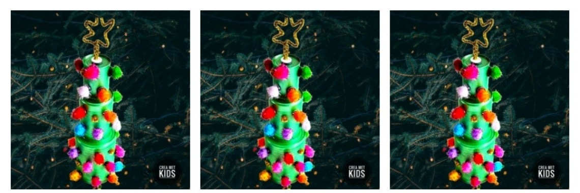 Christmas tree making canned activity | Mirelle - Crea met Kids