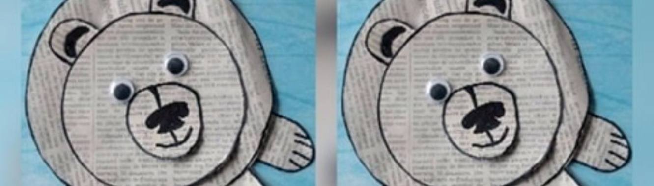 3D IJsbeer plat vlak | Mirelle - Crea met Kids