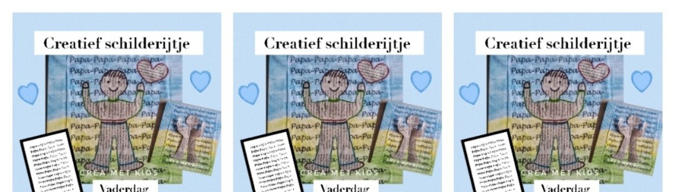 Schilderijtje voor vaderdag! | Mirelle - Crea met Kids