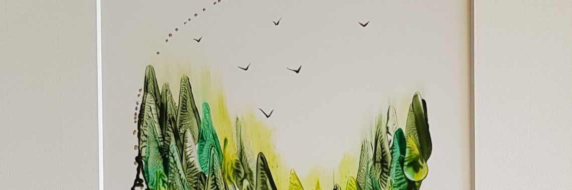 ADEM ... ( eigen Gedicht en Encaustic) | Mary-José     (MJ)