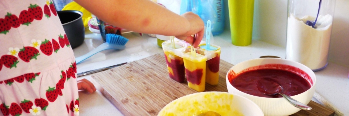 Makkelijk recept: Waterijsjes Mango met Framboos! | Judith Evelien