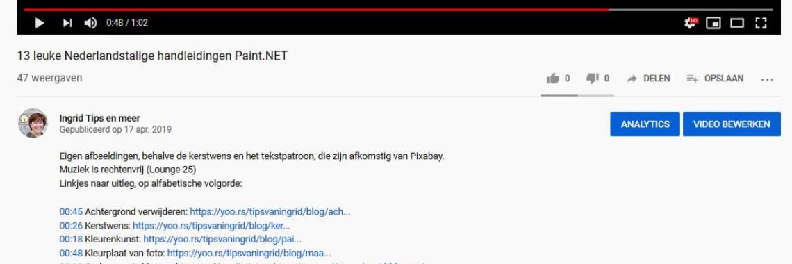 Zo link je naar een moment in een video op YouTube | Ingrid Tips en meer