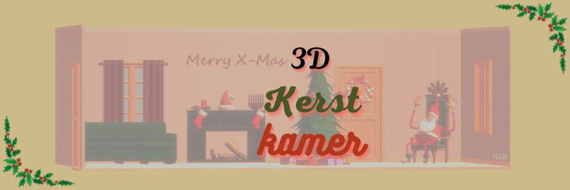 3D Kerst kamer | Paint 3D | Ingrid Tips en meer