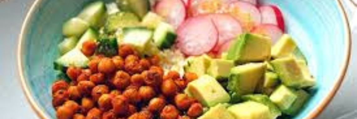 Vegan bowl met mango en kikkererwten  | AgnesDeventer