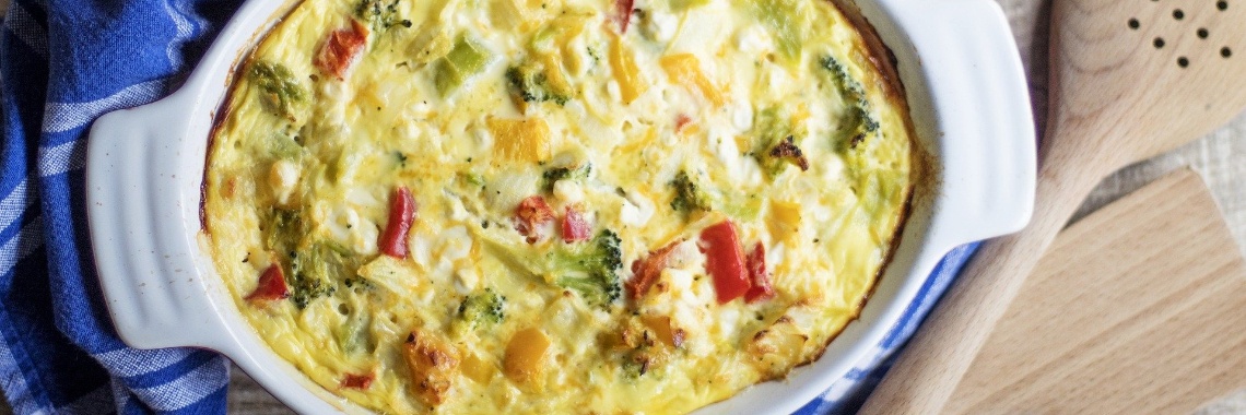 Quiche with peppers, broccoli and bacon | Bodyandmindinshape.nl