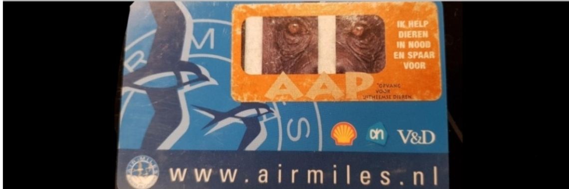 air miles doneren aan stichting aap | jolandemooij