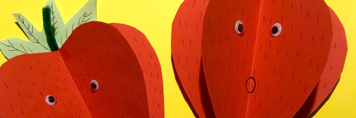 Aardbei knutselen van papier | De Knutseljuf ✂️🇳🇱