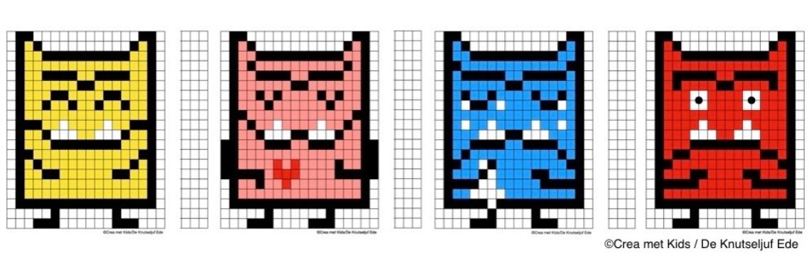 Encoding with colors - The Color Monster | De Knutseljuf ✂️🇳🇱