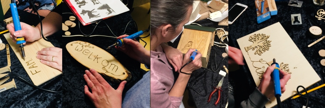 Dat was een gezellige houtbrandworkshop! (brandschilderen) | De Knutseljuf ✂️🇳🇱