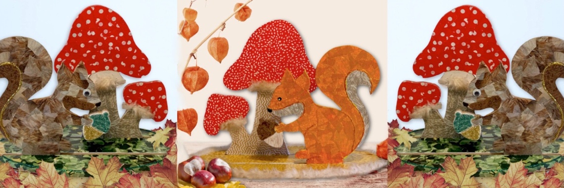 Herfs sampioene en eekhoring | De Knutseljuf ✂️🇳🇱