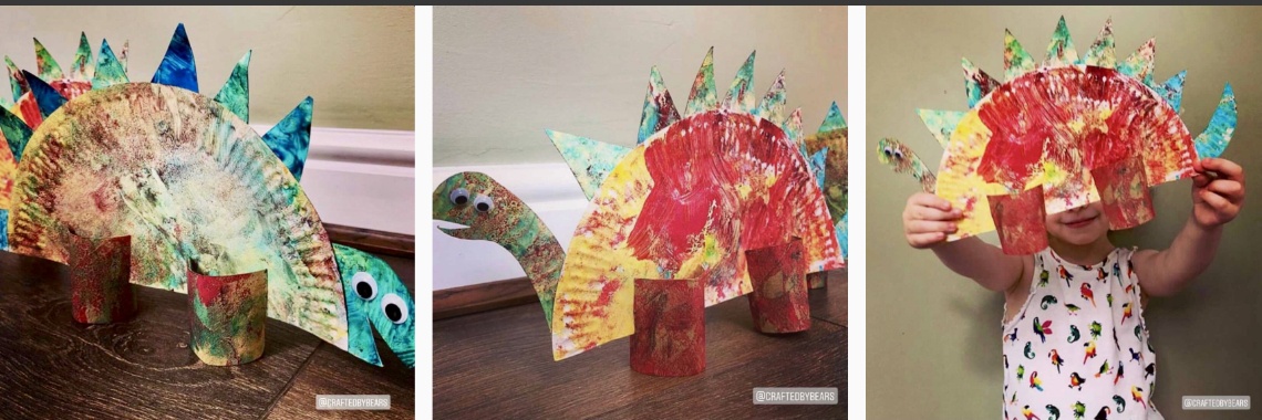 Dinosaurus knutselen met papieren bordjes | De Knutseljuf ✂️🇳🇱