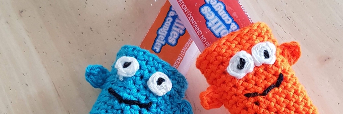 Gratis haakpatroon houdertje voor kinderijsjes | De Knutseljuf ✂️🇳🇱