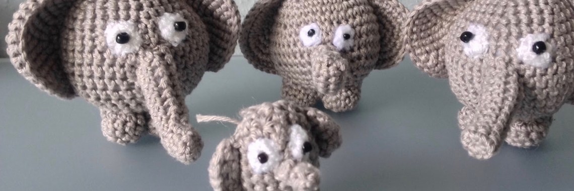 Gratis Haakpatroon schattige olifantjes | De Knutseljuf ✂️🇳🇱