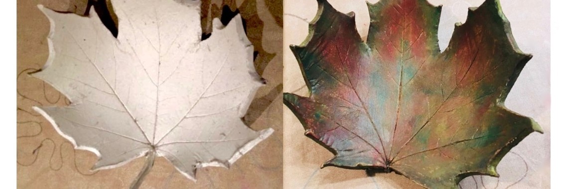 Herfstblad - schaal van zelfhardende klei | De Knutseljuf ✂️🇳🇱