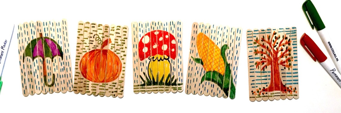 Herfstige Puzzelstokjes | De Knutseljuf ✂️🇳🇱