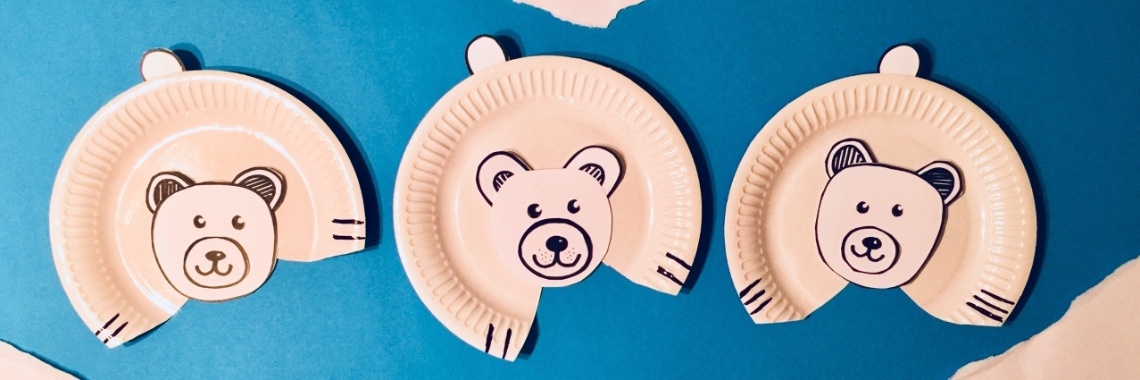 IJsbeer van papieren bordjes | De Knutseljuf ✂️🇳🇱