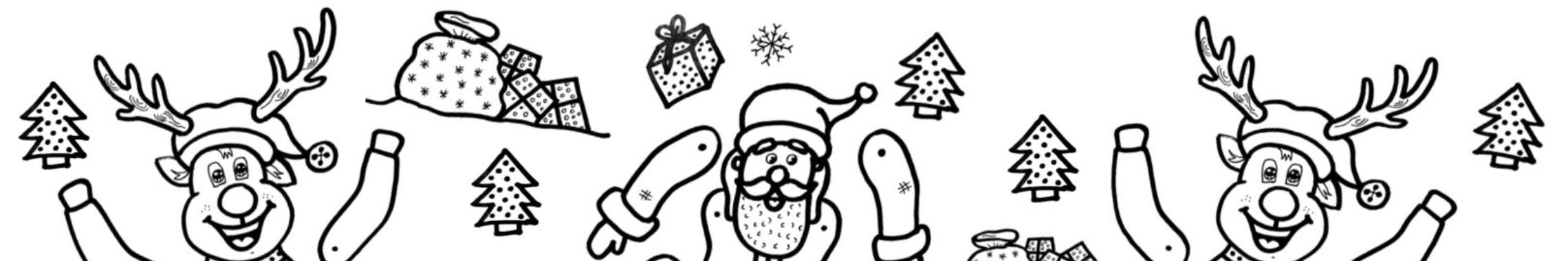 Pages midabaynta drawdoll Christmas Santa iyo Deerada | De Knutseljuf ✂️🇳🇱