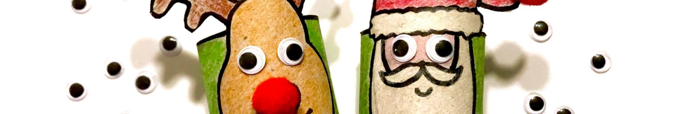 Kerstfiguren van wc-rolletjes | De Knutseljuf ✂️🇳🇱