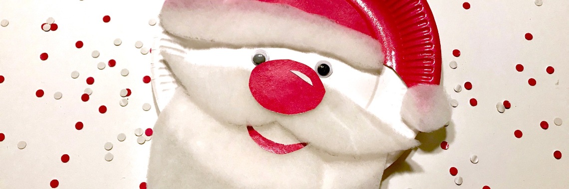Kerstman van papieren bordjes | De Knutseljuf ✂️🇳🇱